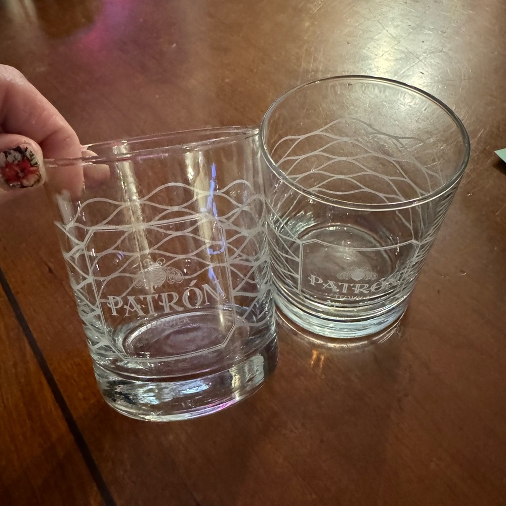 Set of 2 Patron Cocktail Glasses